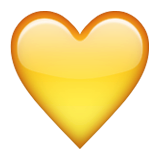 Sarı kalp sembolü