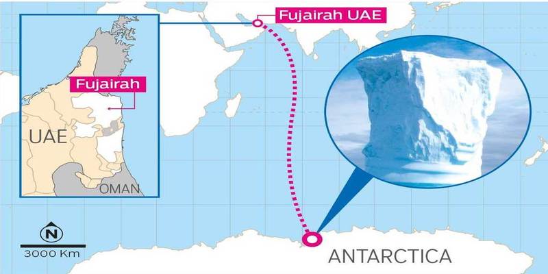 Birleşik Arap Emirlikleri Antartika'dan Buz Dağı İthalatına Başlıyor