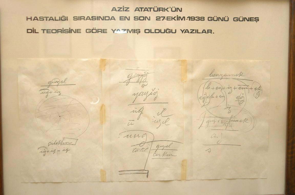 Atatürk, Notlar, Güneş-Dil 